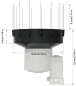 Preview: DP80 PRO Wireless self-draining rain gauge sensor with new 3.5 cm raised rain funnel including bird guard
